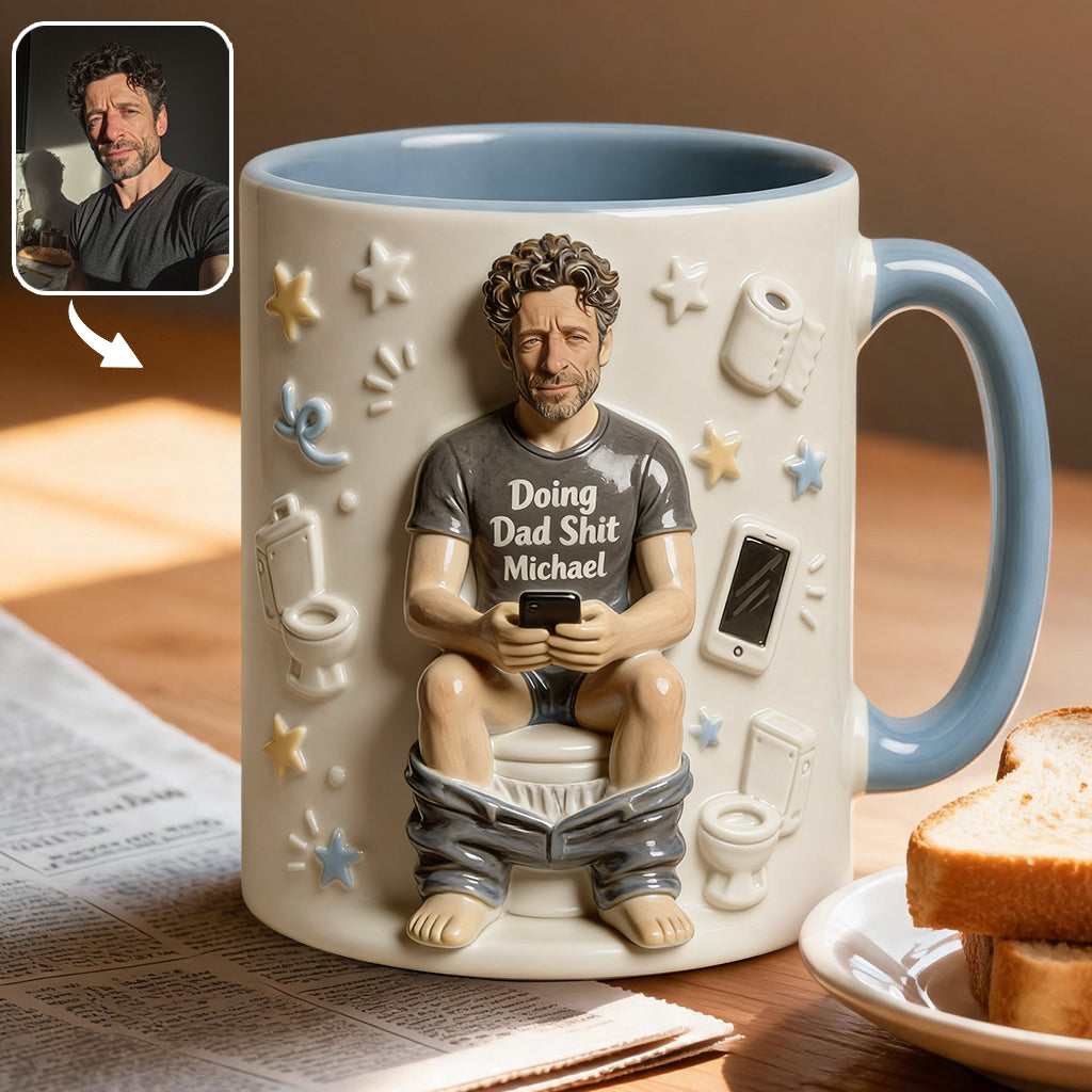 Best Time Of Day Personalized Father Accent Mug – Custom Dad Coffee Mug Gift