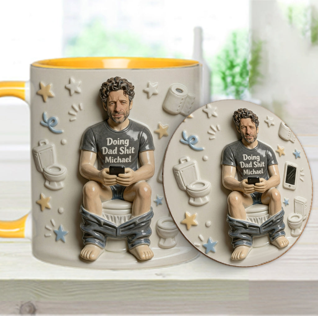 Best Time Of Day Personalized Father Accent Mug – Custom Dad Coffee Mug Gift