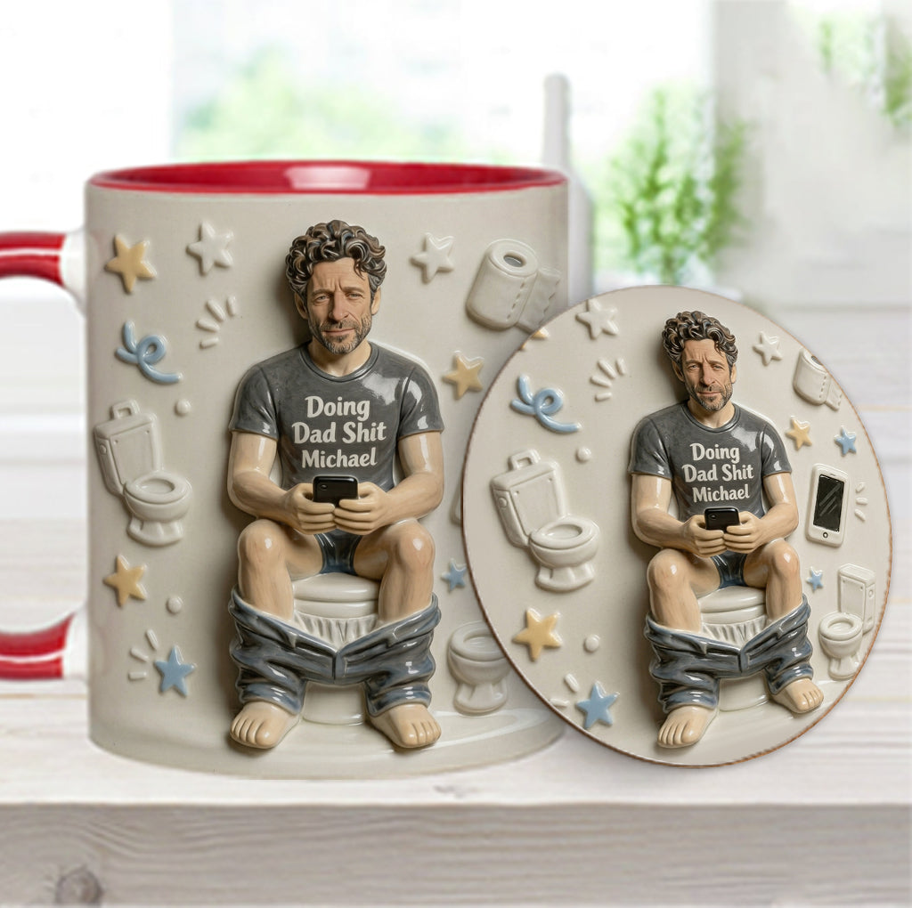 Best Time Of Day Personalized Father Accent Mug – Custom Dad Coffee Mug Gift