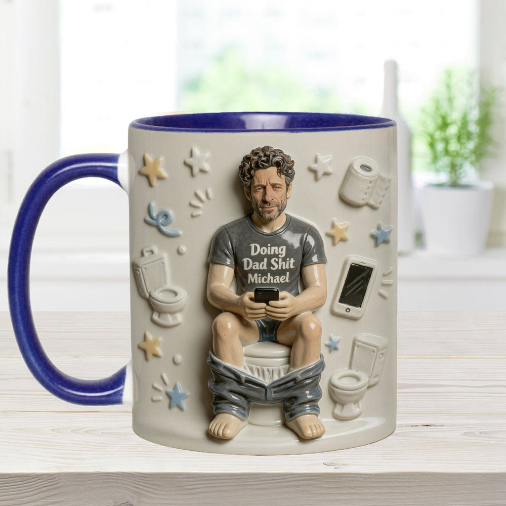 Best Time Of Day Personalized Father Accent Mug – Custom Dad Coffee Mug Gift