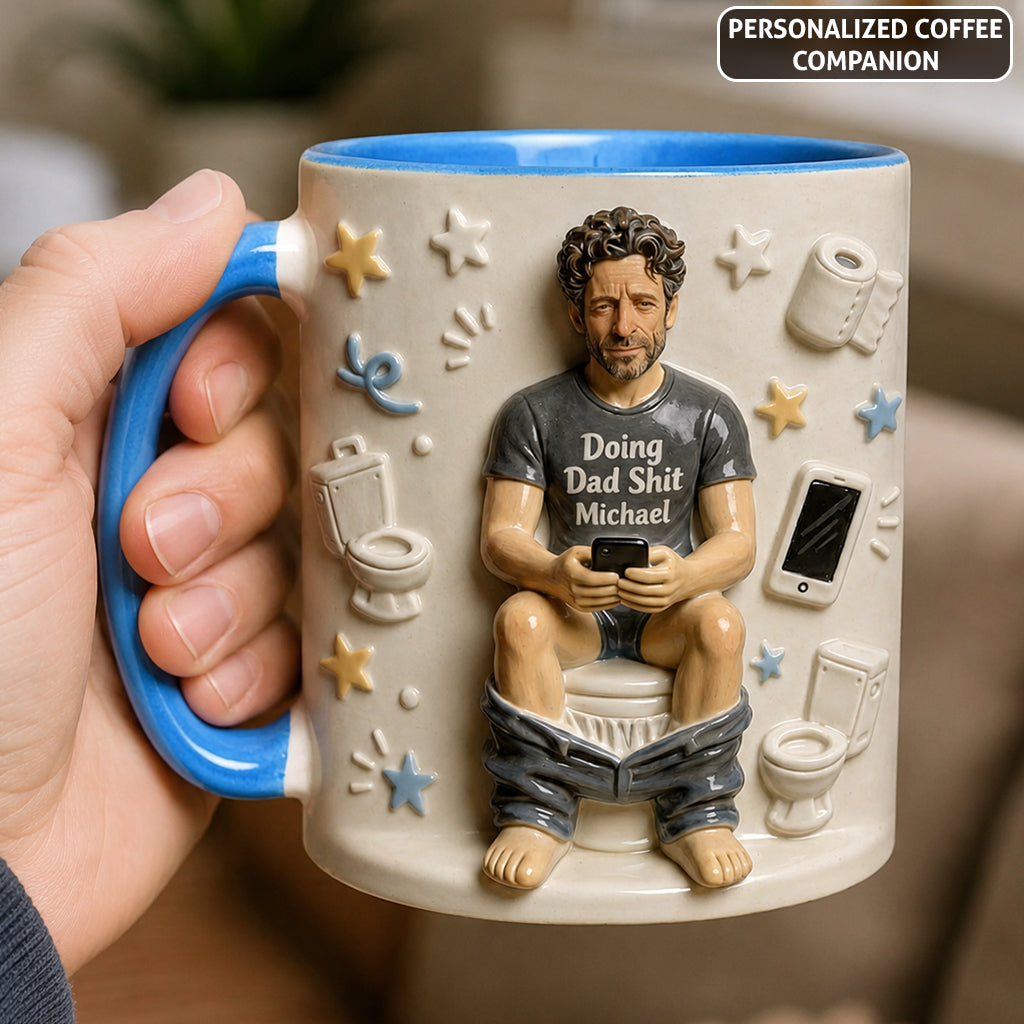 Best Time Of Day Personalized Father Accent Mug – Custom Dad Coffee Mug Gift