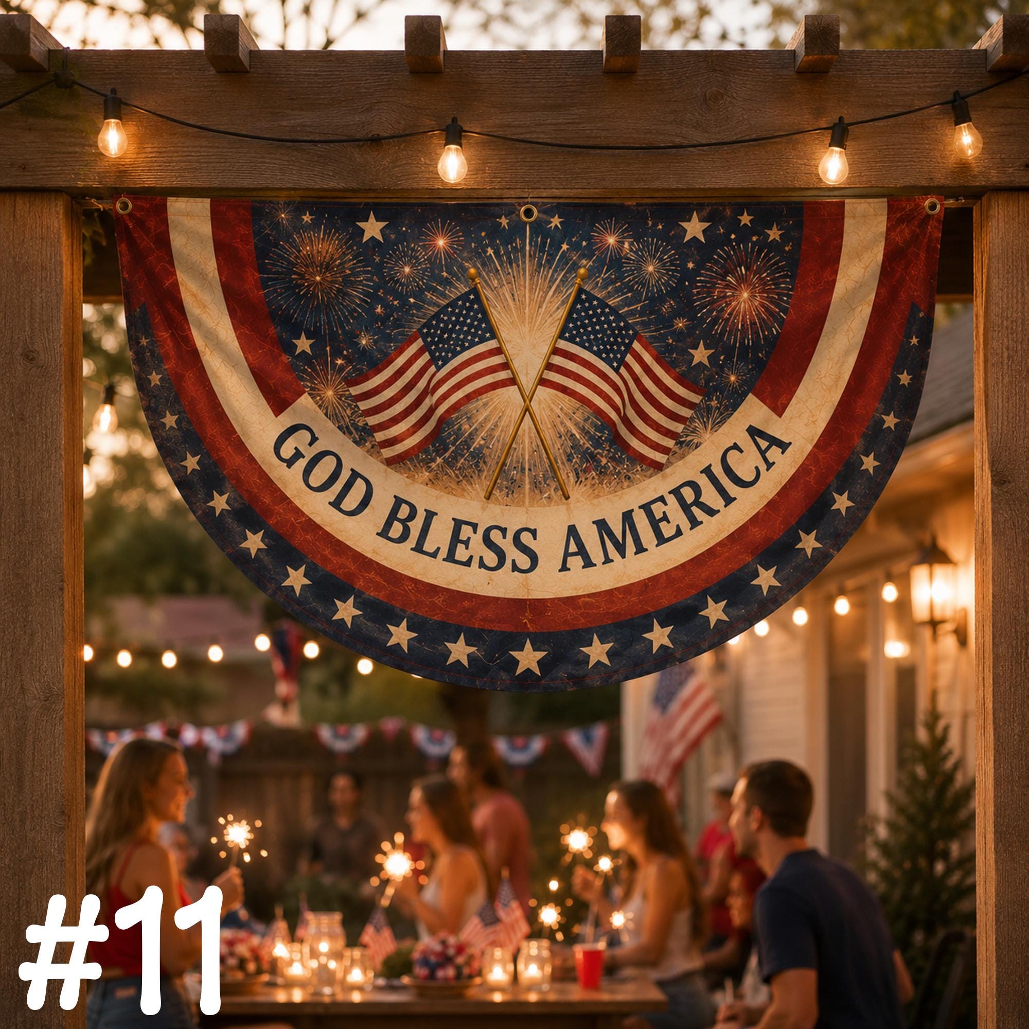 250th Anniversary Banner, Patriotic Fence Banner, We The People Banner, 1776 2026 Banner, American Flag