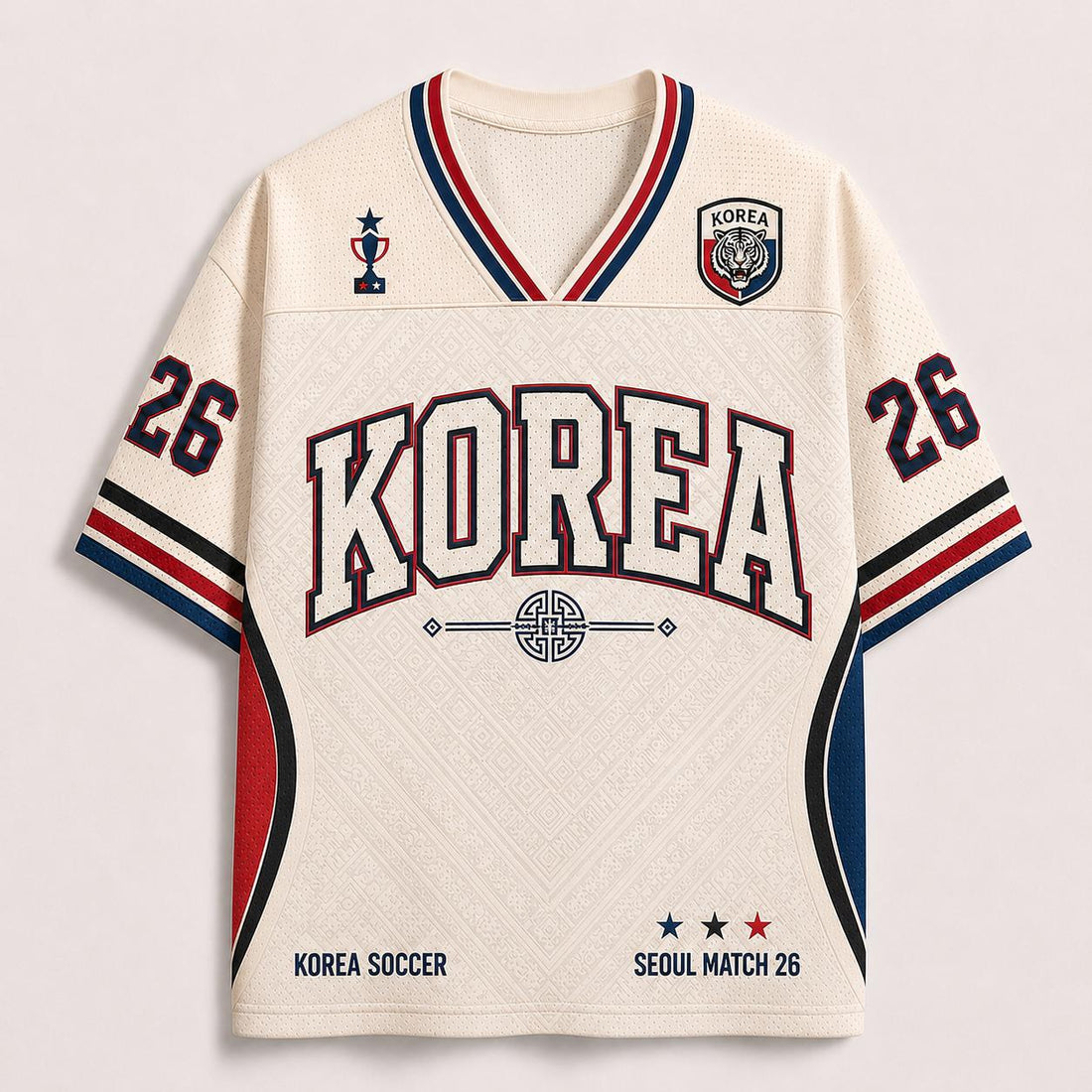 Korea Soccer Mesh Jersey, Korean Football Fan Shirt, Korea Game Day Jersey, Soccer Fan Apparel