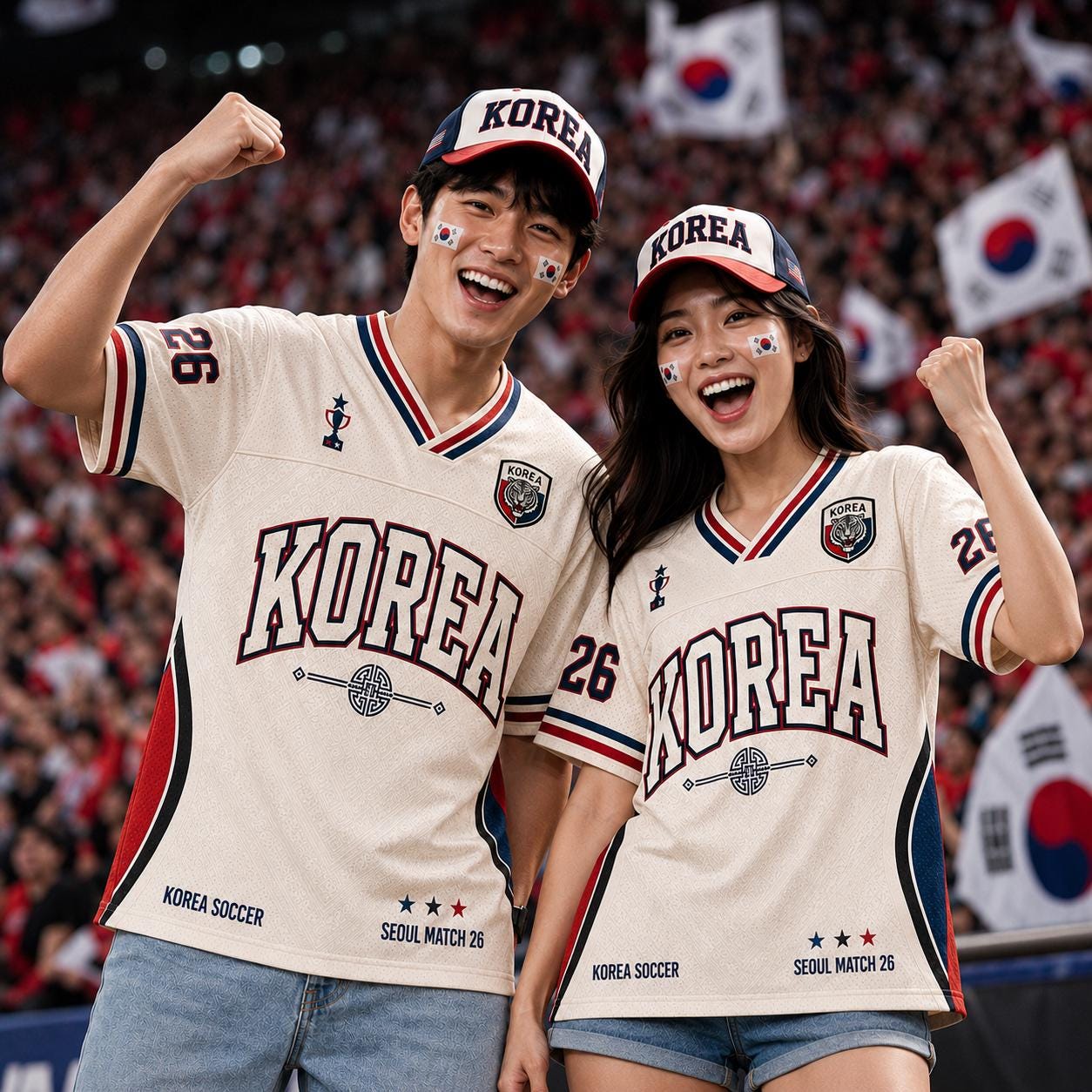Korea Soccer Mesh Jersey, Korean Football Fan Shirt, Korea Game Day Jersey, Soccer Fan Apparel