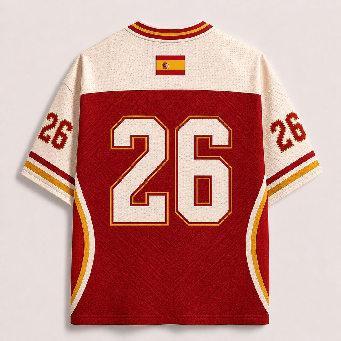 Spain Soccer Mesh Jersey, Spain Football Jersey, La Roja Match 26, Spanish Fan Gifts