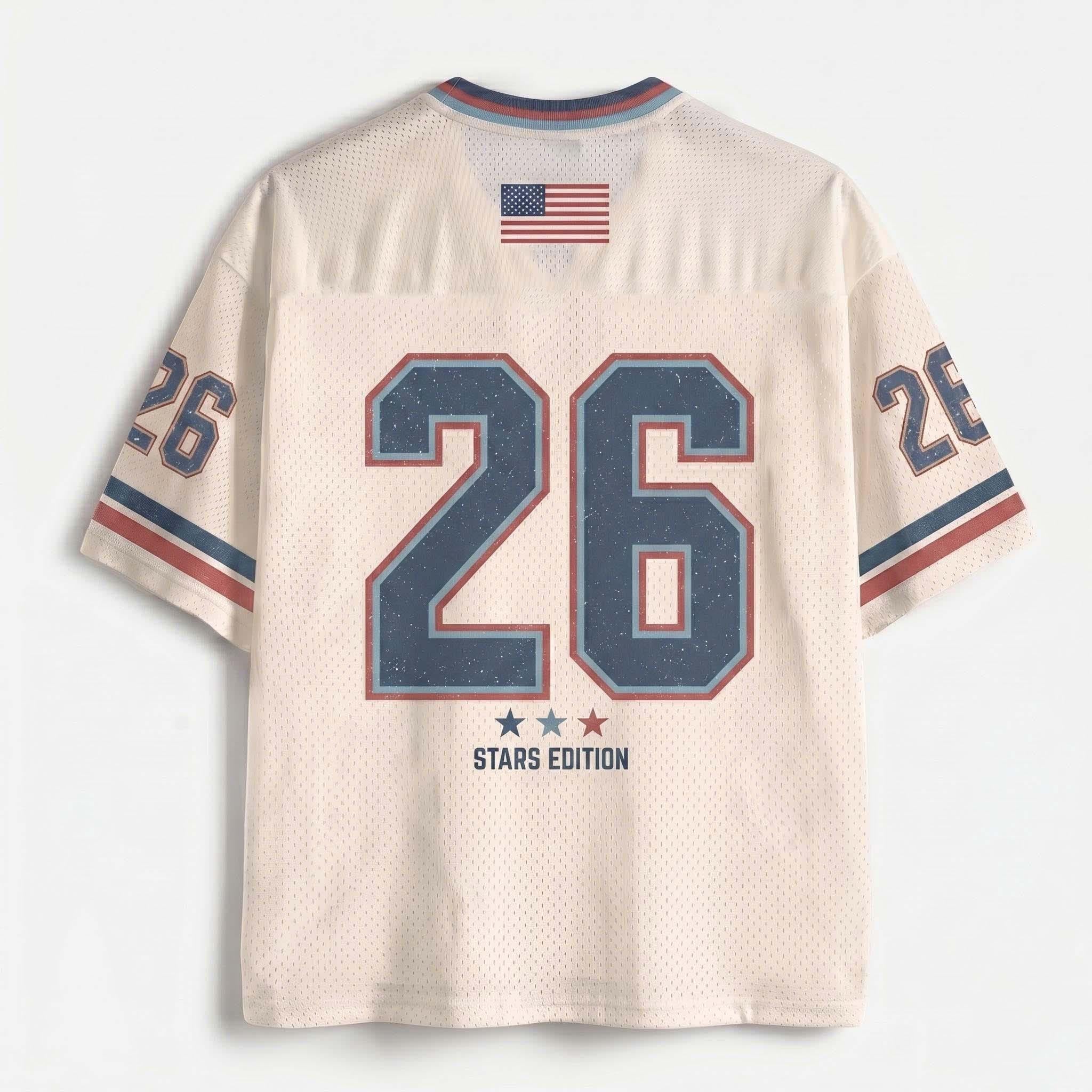 USA Soccer Mesh Jersey Shirt, Custom WC 2026 Jersey, Stars And Stripes Fan Apparel