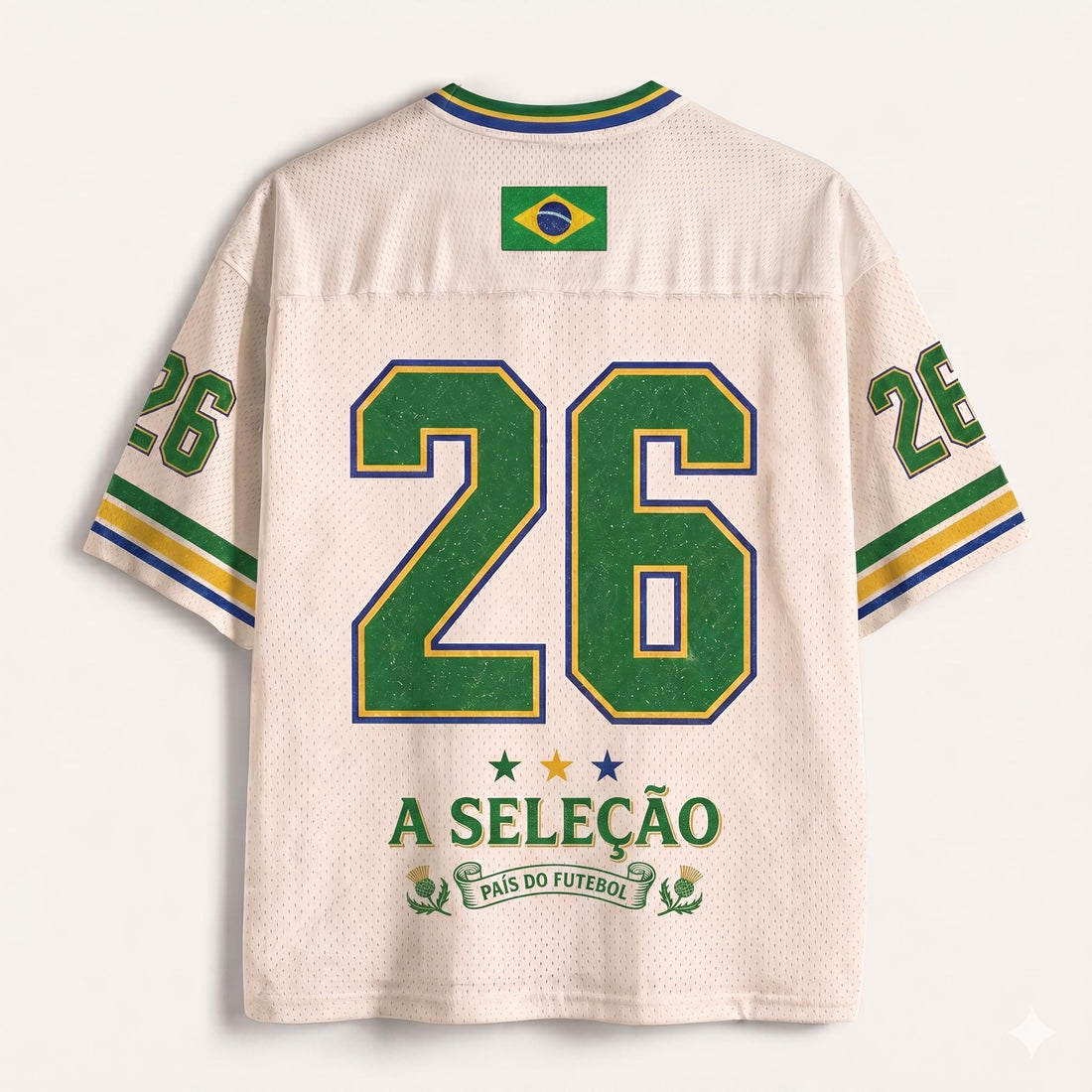 Brazil Soccer Jersey, Retro Samba Shirt, Custom Number Jersey, Brazilian Football Fan Gift