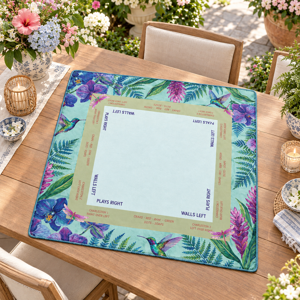 Purple Mahjong Mat, Lavender Mahjong Table Mat, Non Slip Game Mat for American Mahjong