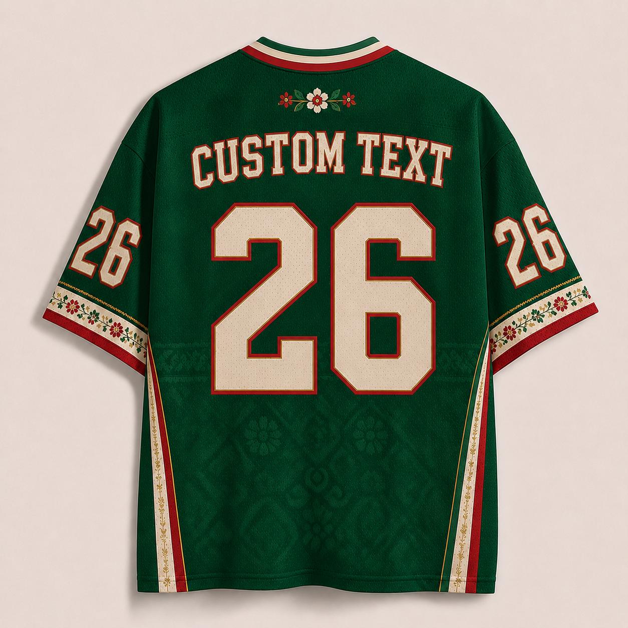 Mexico Soccer Jersey, WC 2026 Jersey, Drop Shoulder Mesh Football Shirt, Soccer Fan Apparel