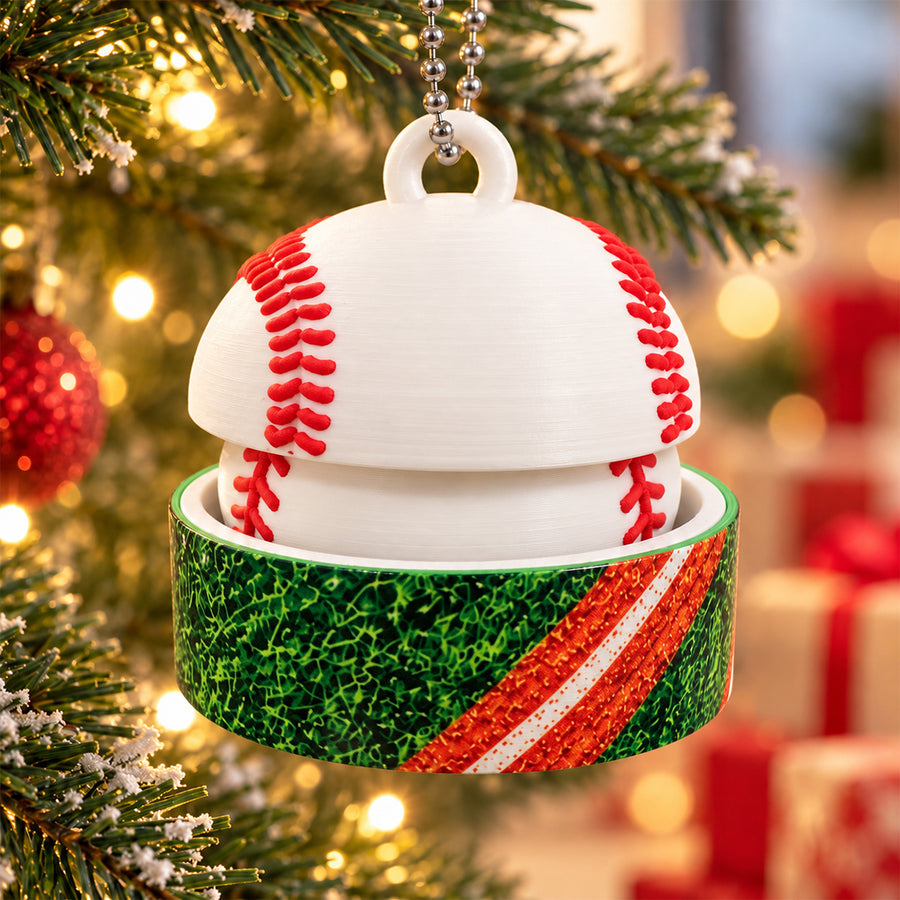 Custom Baseball Cute Dumpling, Personalized 3D Baseball Fidget Toy, Christmas Gift for Kids