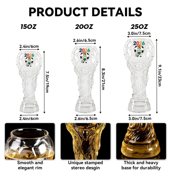 World Soccer Beer Glass