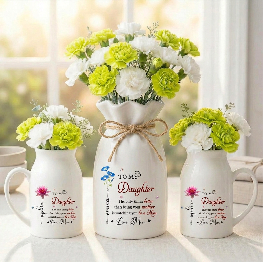 Custom The Only Thing Better Than Being Your Mother Vase, Daughter Flower Vase