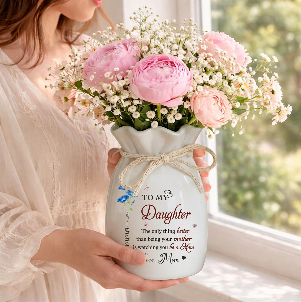 Custom The Only Thing Better Than Being Your Mother Vase, Daughter Flower Vase