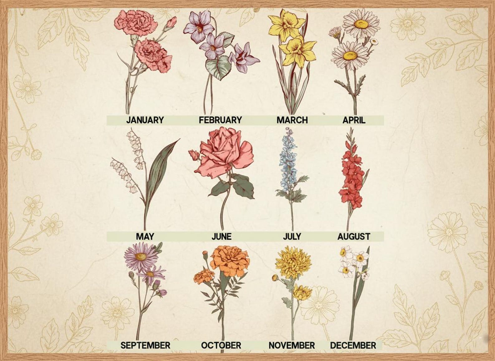 First Mom Now Grandma Vase, Nana's Garden Flower Vase, Birth Month Flower Vase