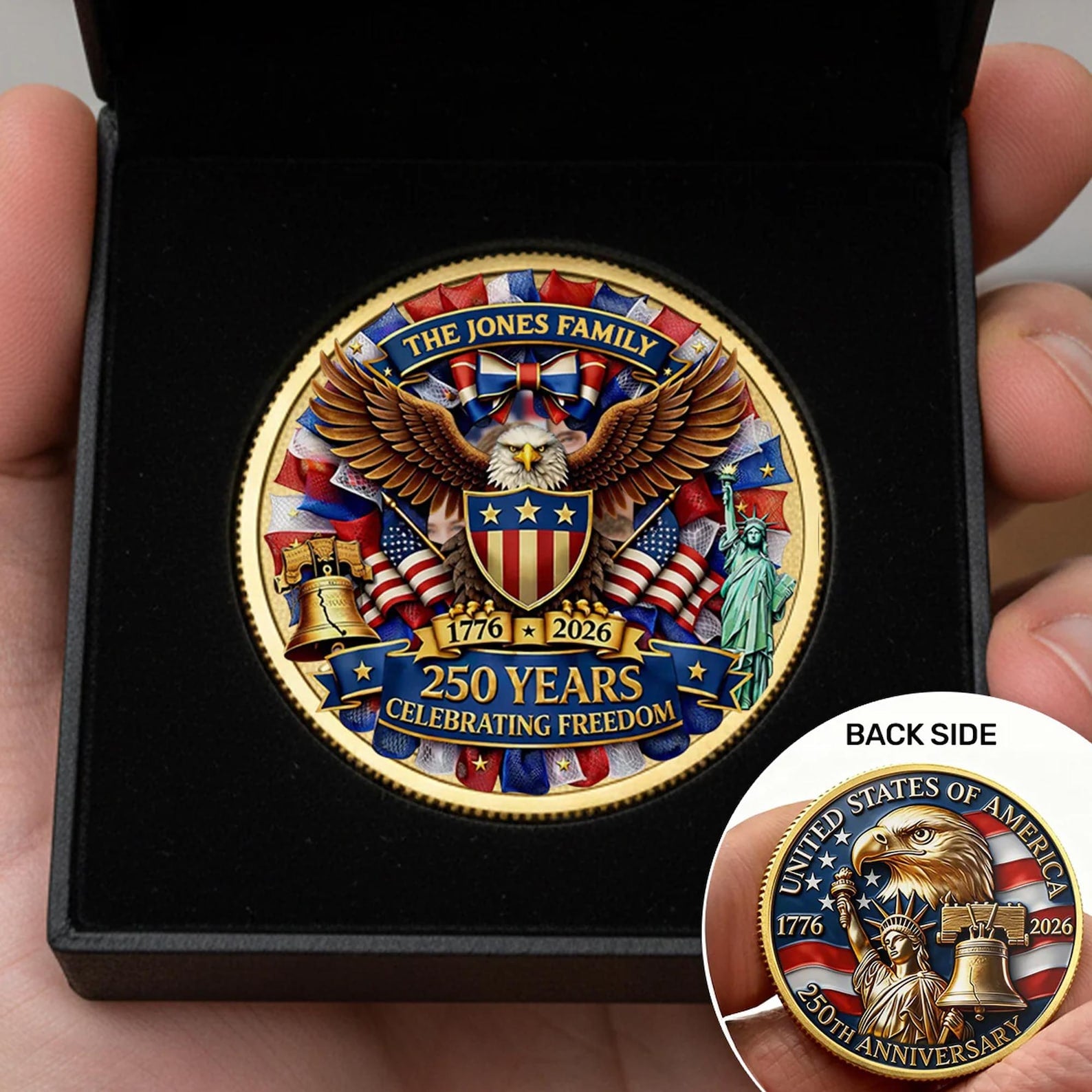 Personalized USA 250th Anniversary Commemorative Coin