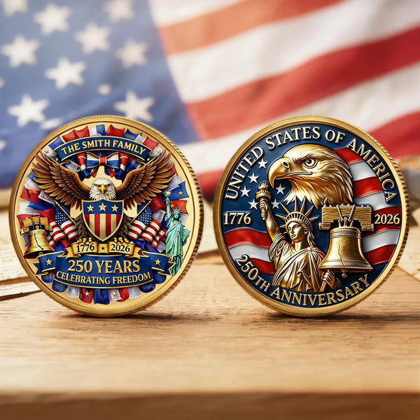 Personalized USA 250th Anniversary Commemorative Coin