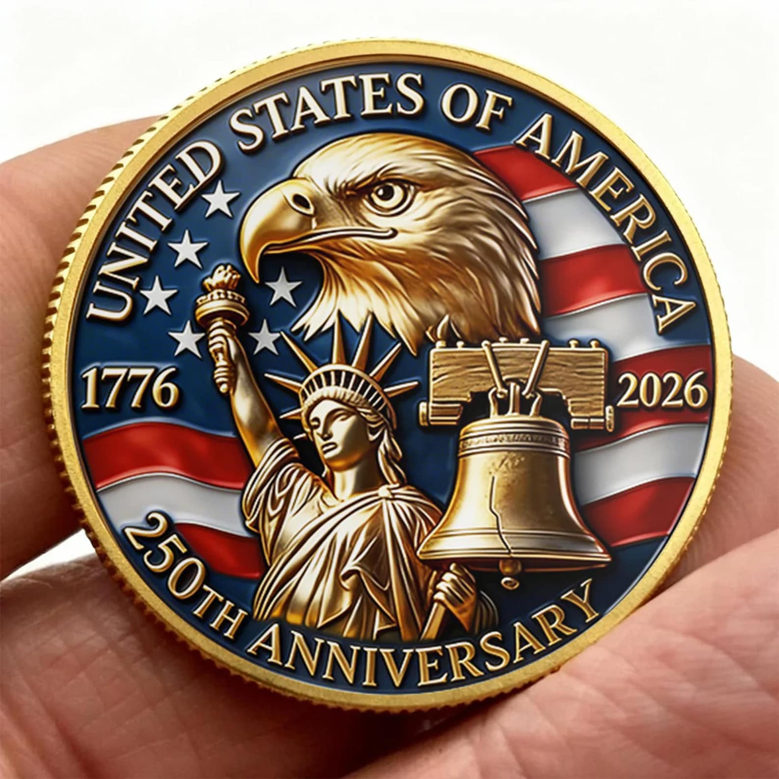 Personalized USA 250th Anniversary Commemorative Coin