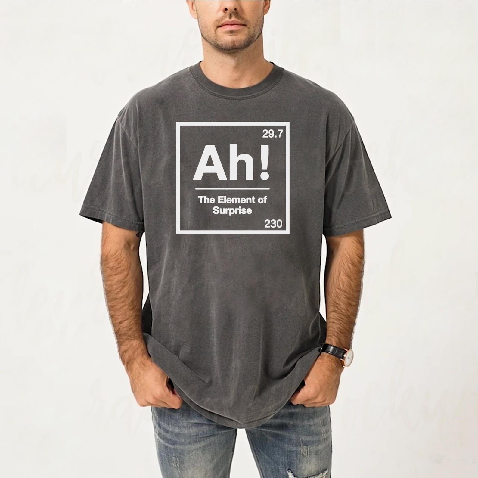 Project Hail Mary AH! Element of Surprise T-Shirt Chemistry Joke Tee