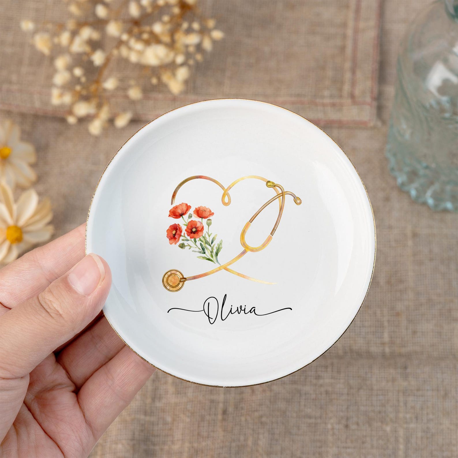 Nurse Appreciation Gifts,Nurse/Doctor Graduation Jewelry Dish, Medical School Graduation Gifts