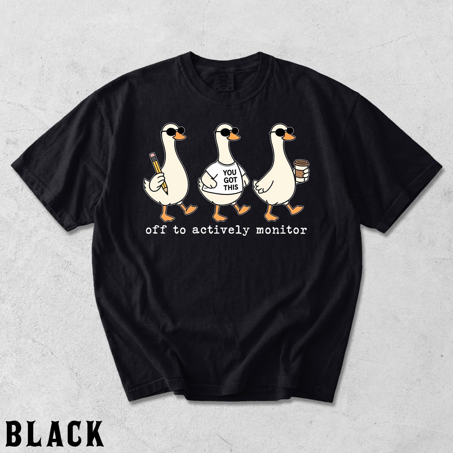 Test Day Goose Shirt, You Got This Teacher Tee, Off To Actively Monitor, School Testing Humor Shirt