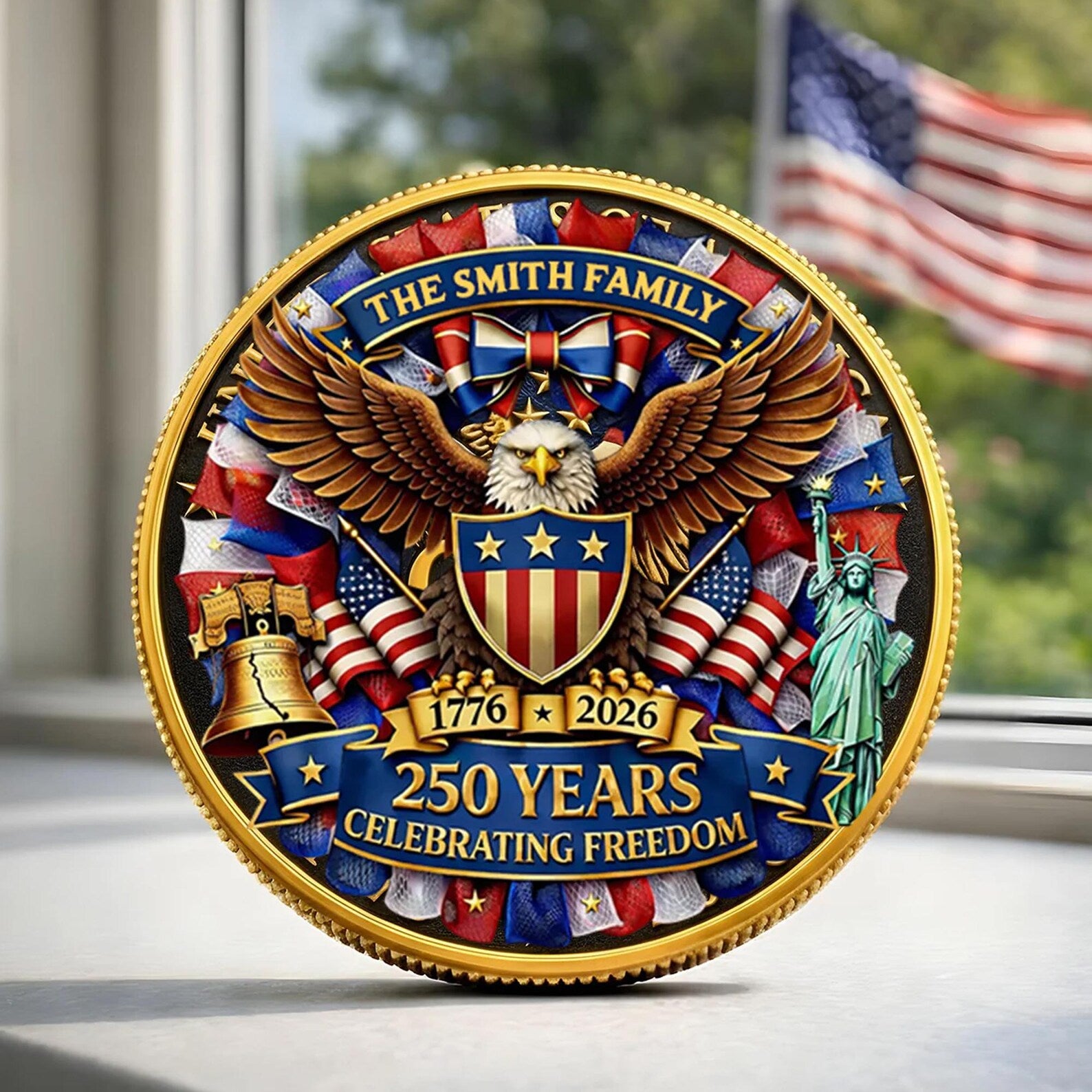 Personalized USA 250th Anniversary Commemorative Coin