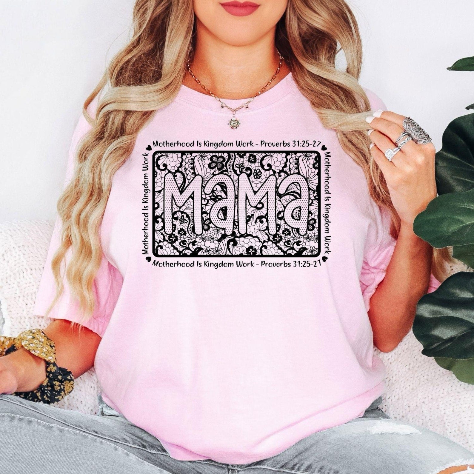 Mama Christian T-Shirt, Motherhood Is Kingdom Work Shirt, Proverbs 31 Shirt