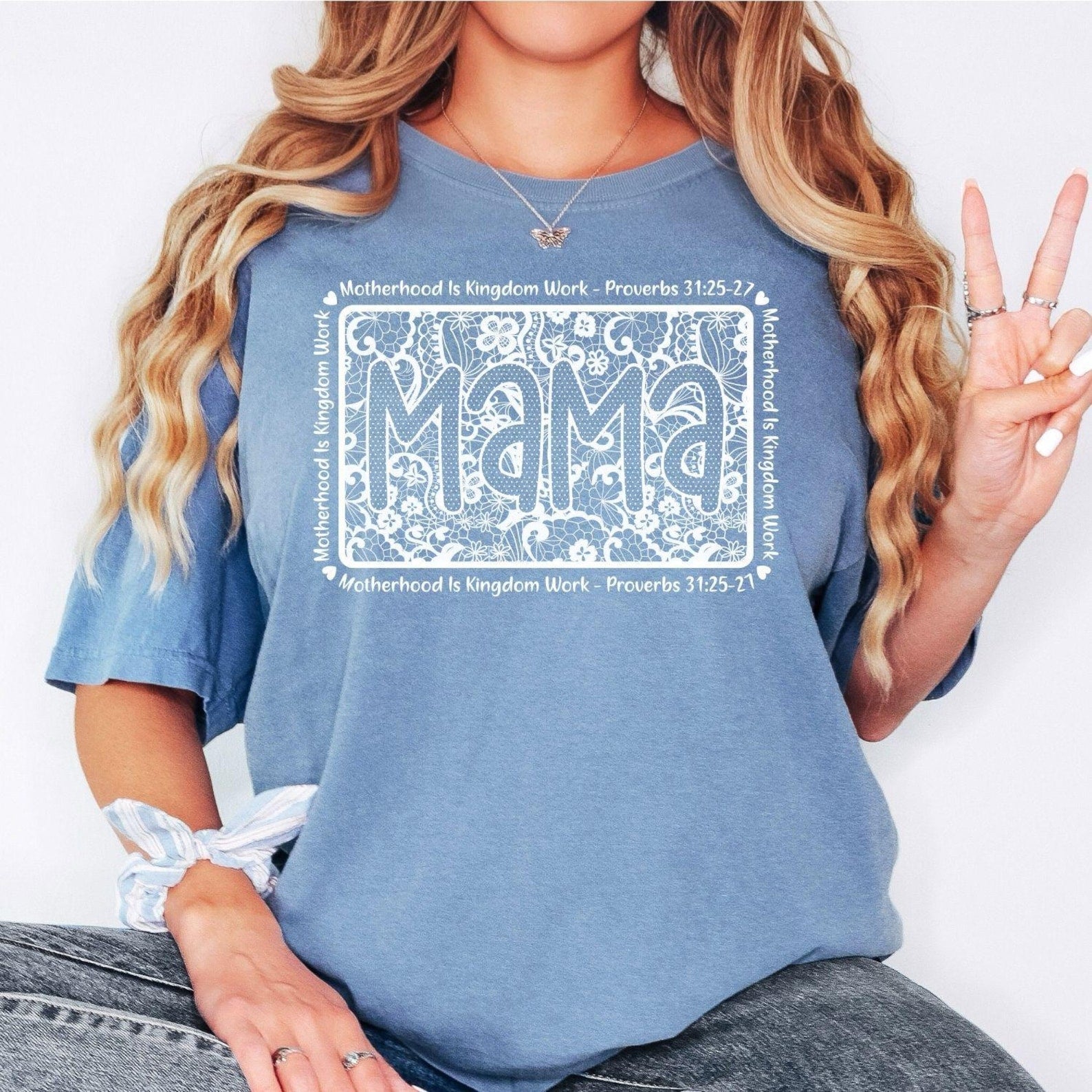 Mama Christian T-Shirt, Motherhood Is Kingdom Work Shirt, Proverbs 31 Shirt