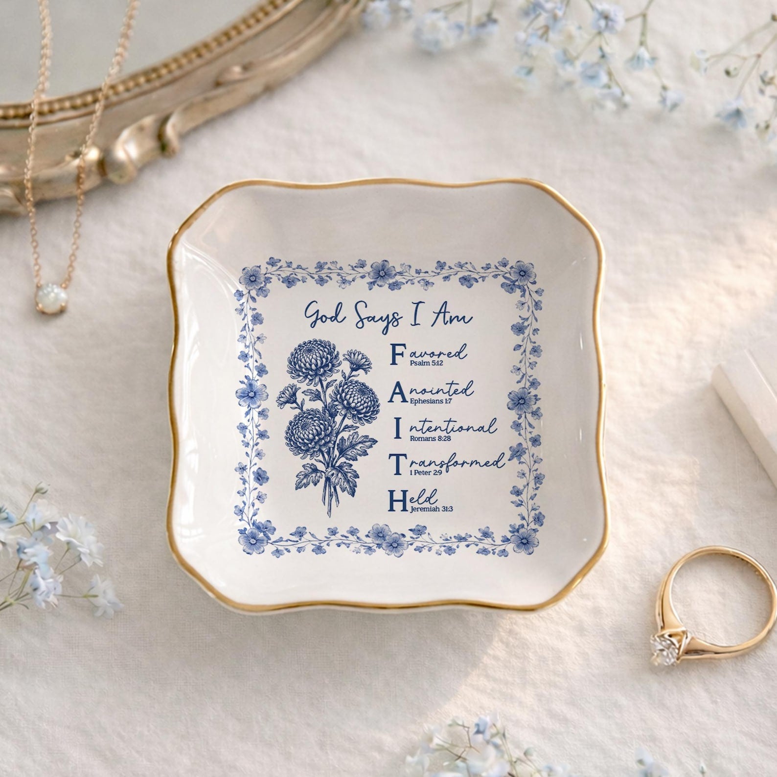 Personalized Mother's Day Gift, Christian Scripture Gift, God Say I Am Loved Gift