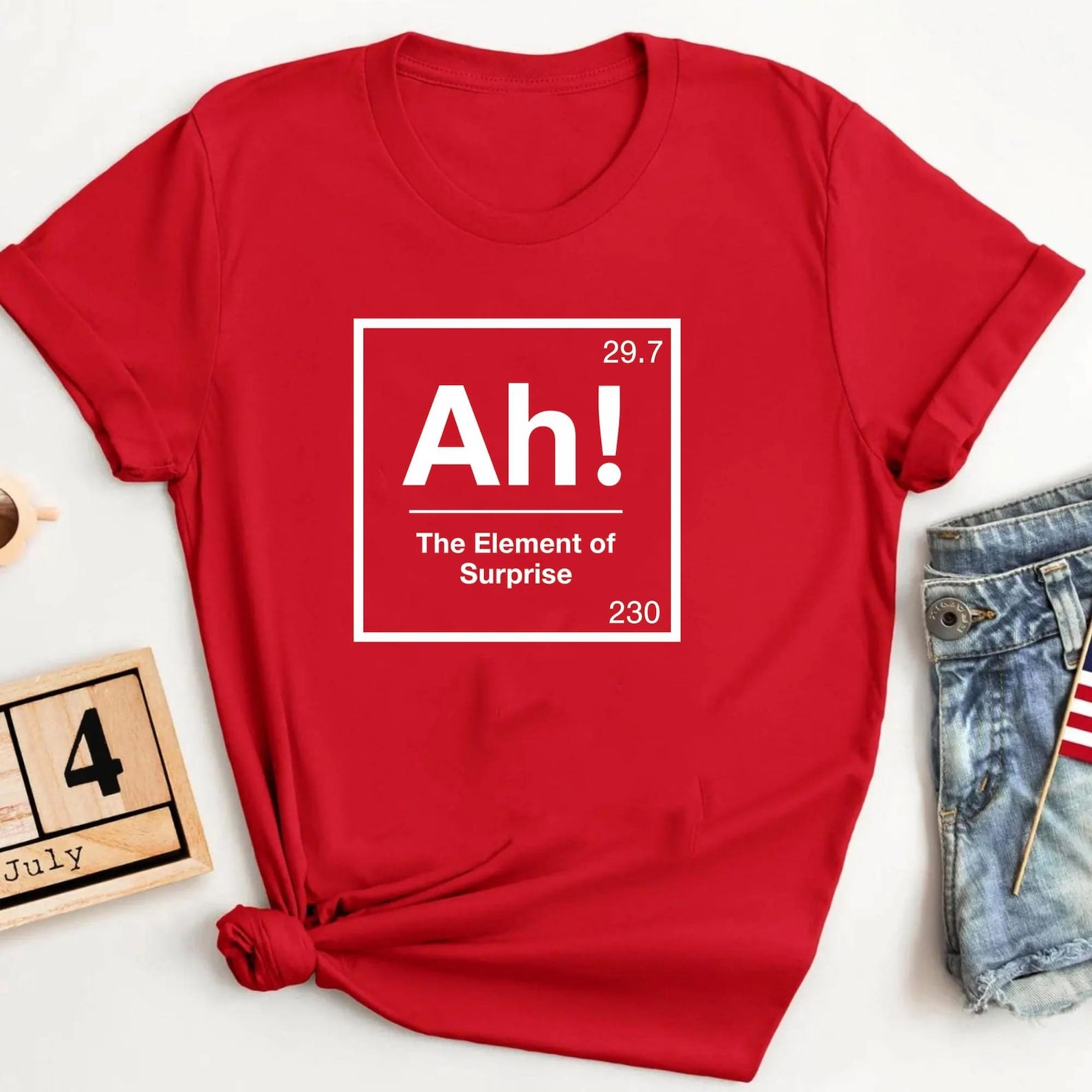 Project Hail Mary AH! Element of Surprise T-Shirt Chemistry Joke Tee