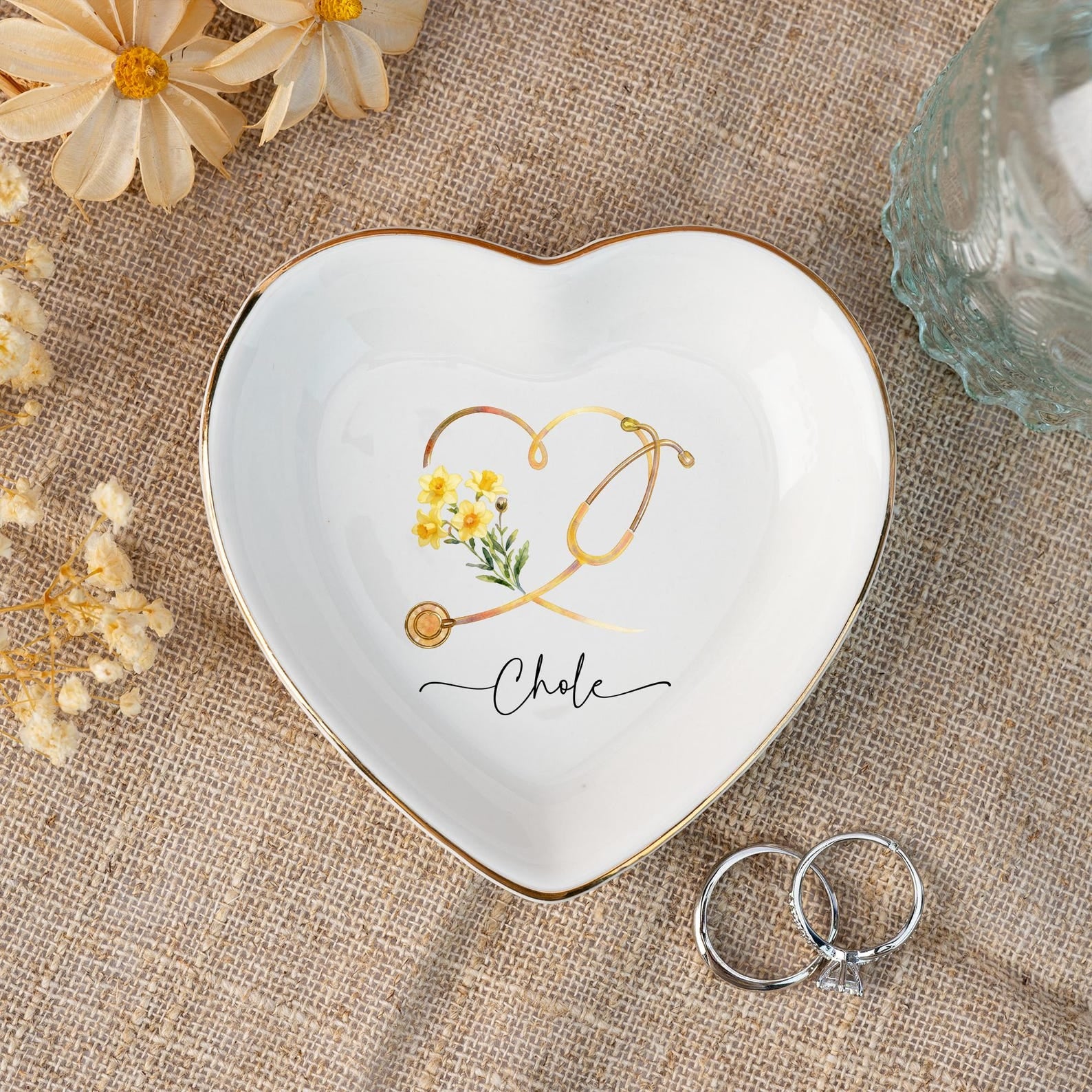 Nurse Appreciation Gifts,Nurse/Doctor Graduation Jewelry Dish, Medical School Graduation Gifts
