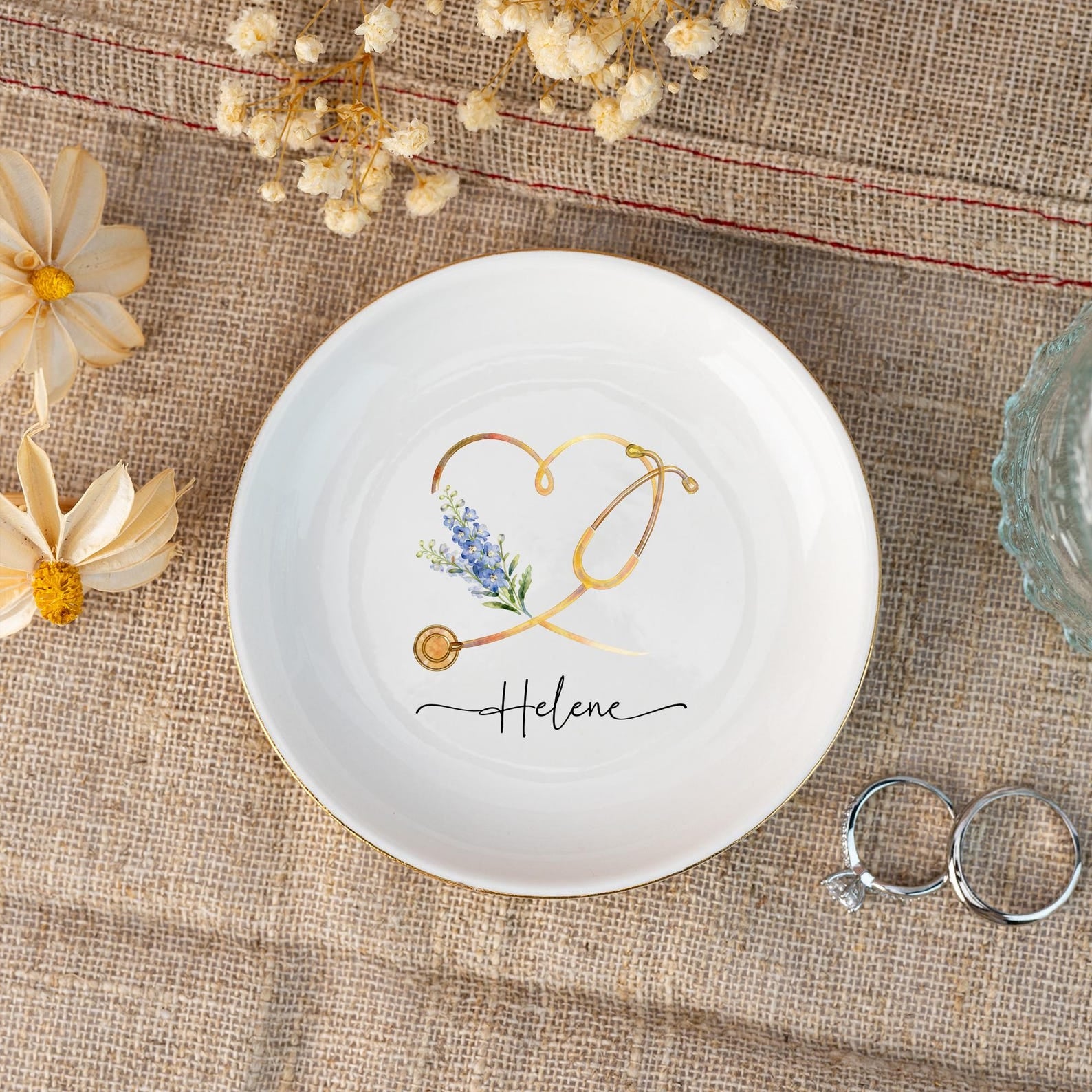 Nurse Appreciation Gifts,Nurse/Doctor Graduation Jewelry Dish, Medical School Graduation Gifts