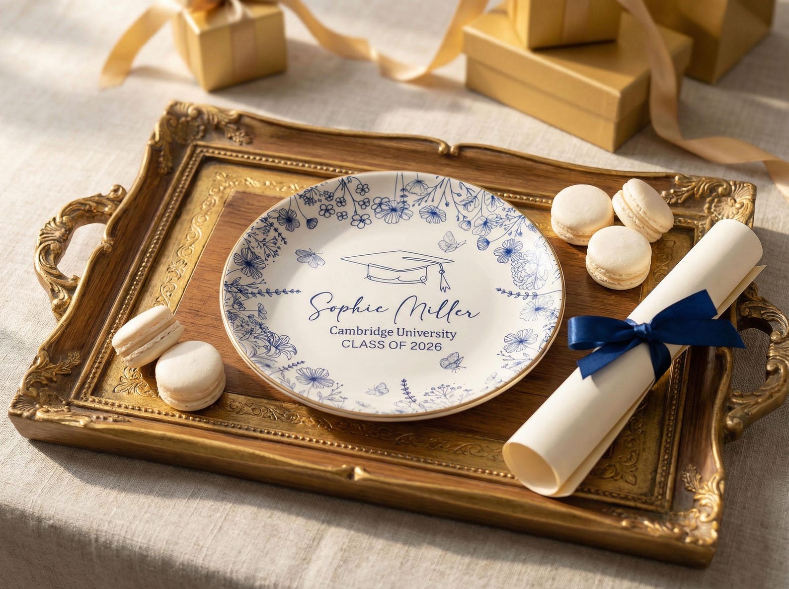 Personalized Graduation Ring Dish, Custom Graduation Gift