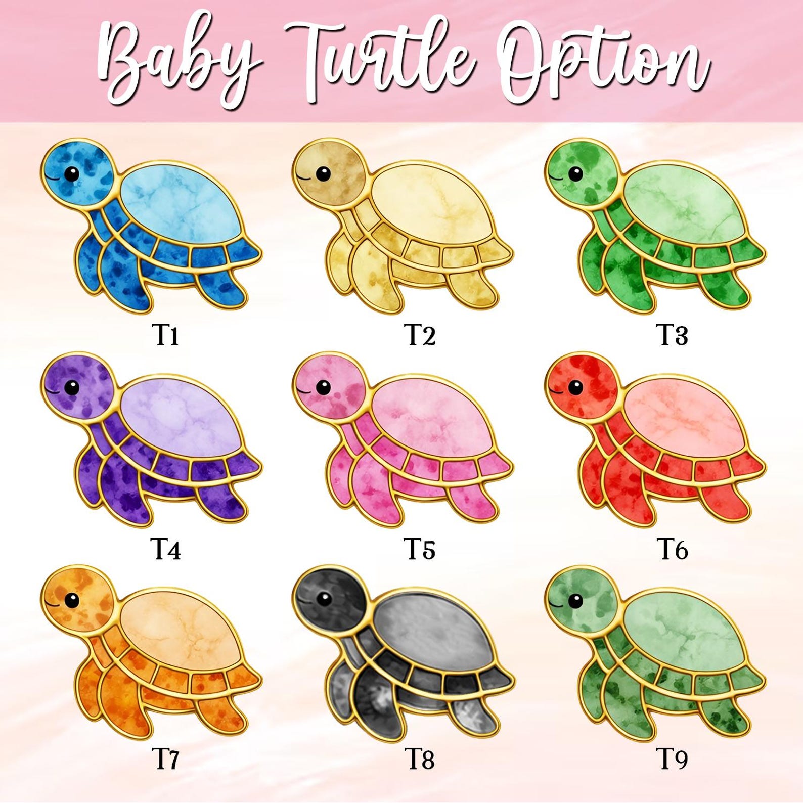 Custom Grandma Turtle Acrylic Suncatcher, Personalized Ocean Turtle
