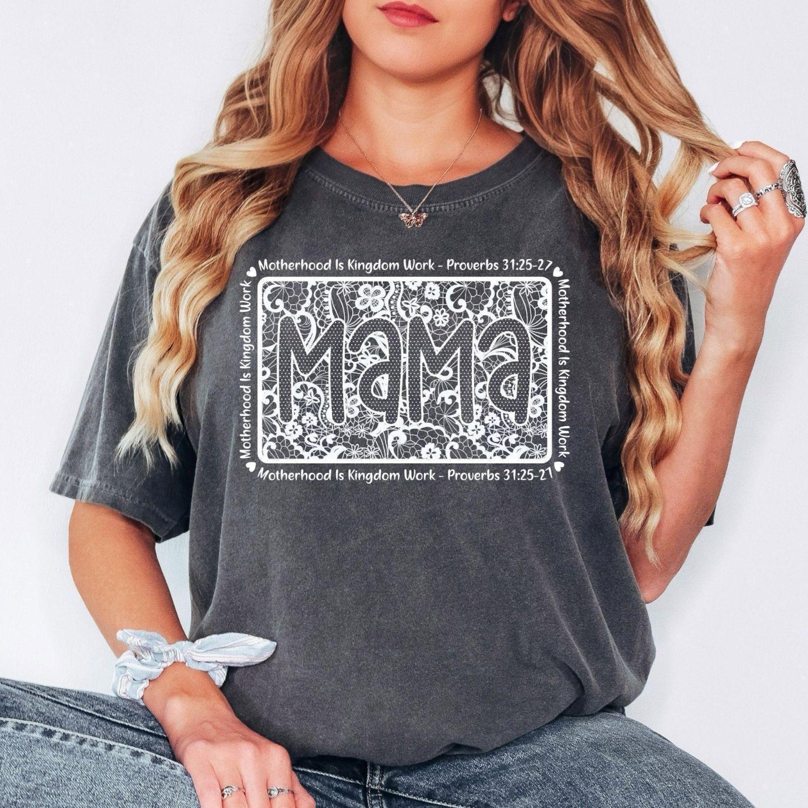Mama Christian T-Shirt, Motherhood Is Kingdom Work Shirt, Proverbs 31 Shirt