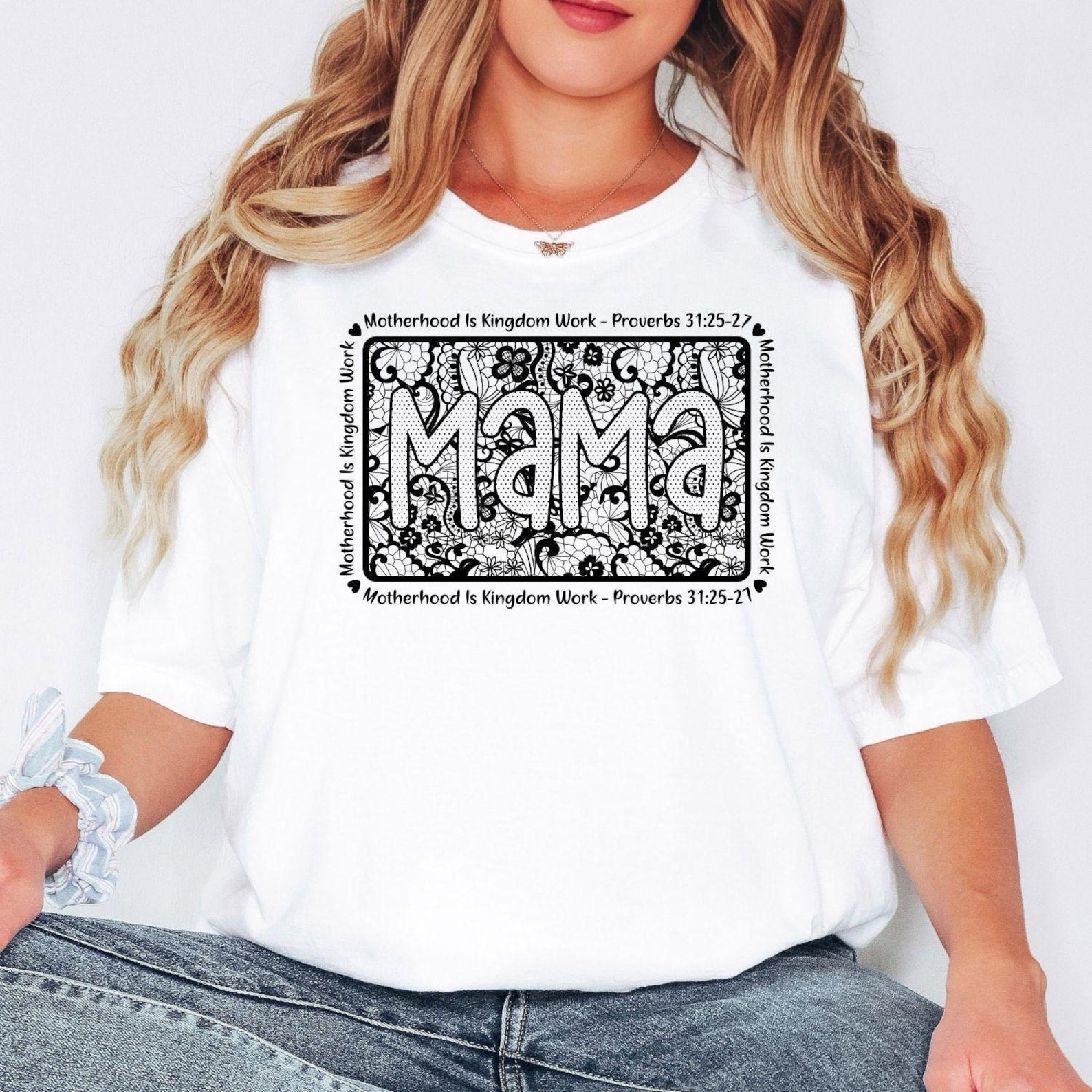 Mama Christian T-Shirt, Motherhood Is Kingdom Work Shirt, Proverbs 31 Shirt