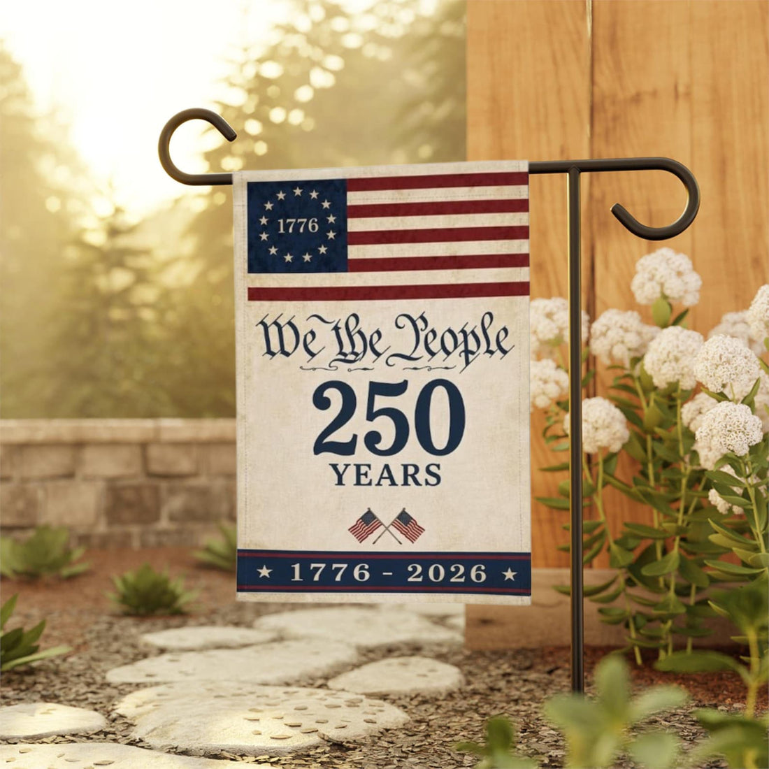 America 250 Years Garden Flag, We The People Flag