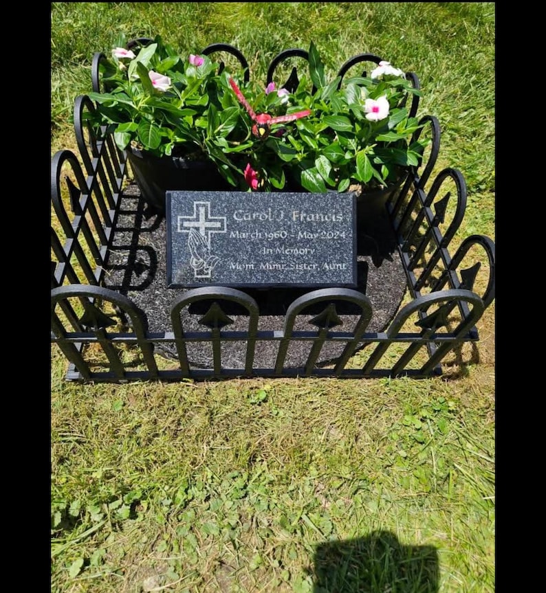 Black Granite Engraved Plaque, Custom Memorial, Recognition & Property Marker with Stand