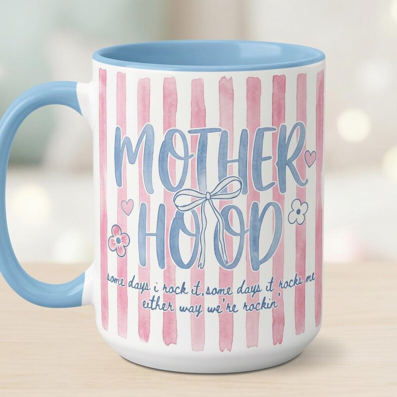 Retro Motherhood Mug, Trendy Mama, Mom Life, Mother's Day Gift, Cool Mom Club