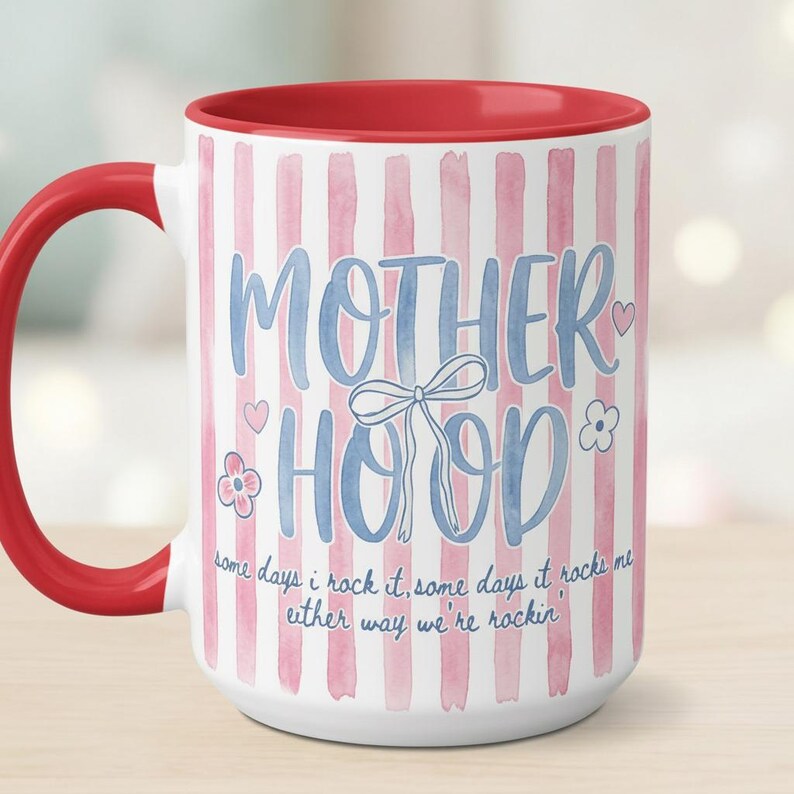 Retro Motherhood Mug, Trendy Mama, Mom Life, Mother's Day Gift, Cool Mom Club
