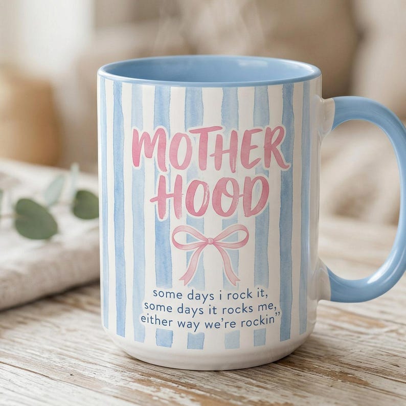 Retro Motherhood Mug, Mama Coquette, Mom Life, Mother's Day Gift, Cool Mom Club