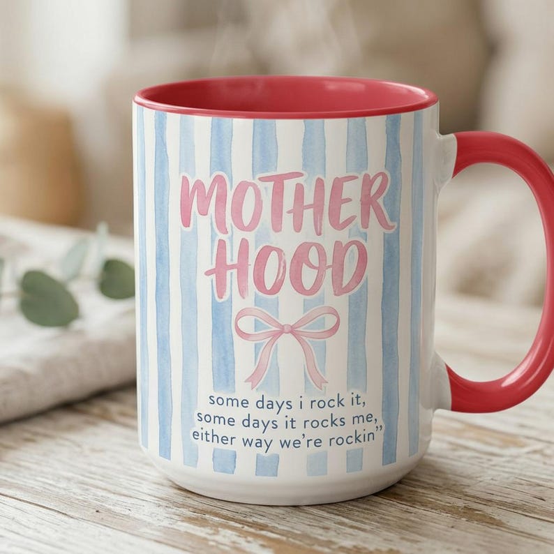 Retro Motherhood Mug, Mama Coquette, Mom Life, Mother's Day Gift, Cool Mom Club