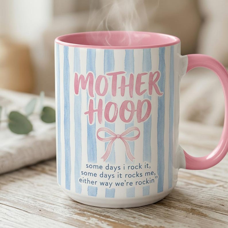 Retro Motherhood Mug, Mama Coquette, Mom Life, Mother's Day Gift, Cool Mom Club