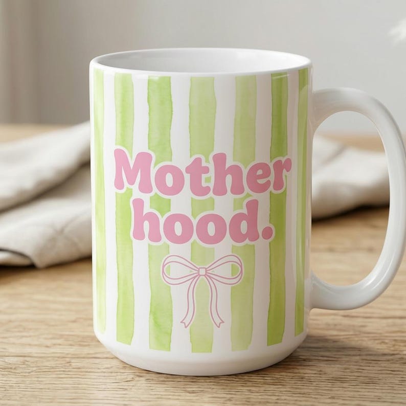 Retro Motherhood Mug, Cool Mom Club, Mama Coquette, Mom Life, Mother's Day Gift