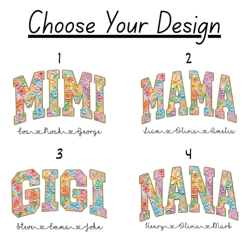 Mama Floral T-Shirt, Personalized Mama Shirt, Custom Kids Names Shirt, Mothers Day Gift, Floral Name Tee, Mom Gift Shirt