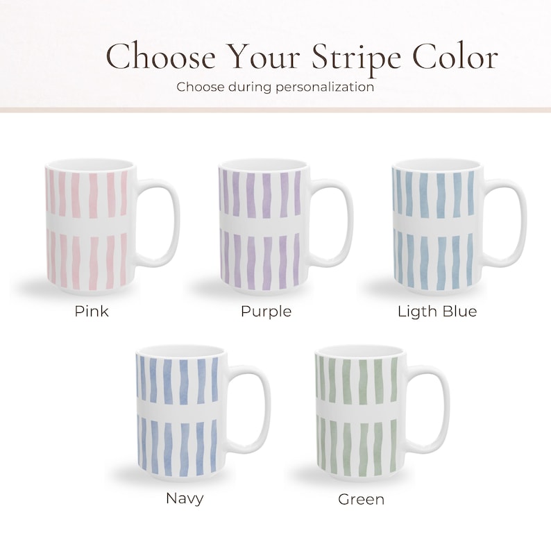 Custom Stripe New Dad Coffee Cup – First Time Dad Gift, New Parent Gift