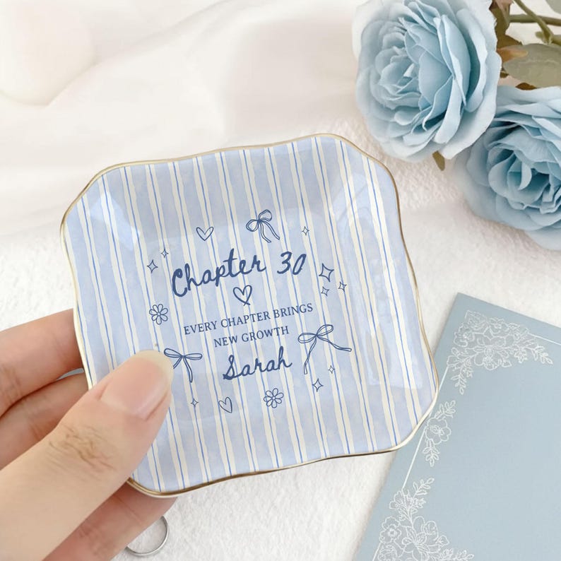 Personalized 30th Birthday Gift Chapter 30, 1996 Birthday Ring Dish