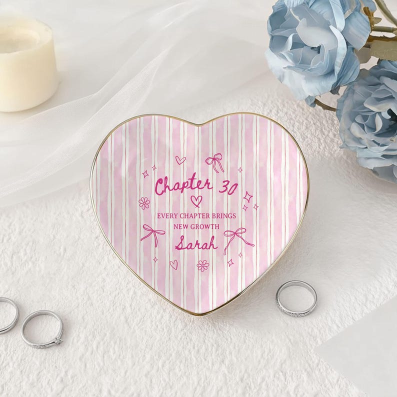 Personalized 30th Birthday Gift Chapter 30, 1996 Birthday Ring Dish