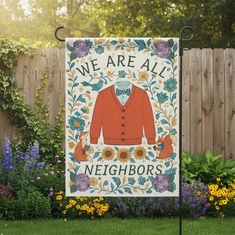 We Are All Neighbors Yard Decor, Inclusivity Outdoor Welcome Sign