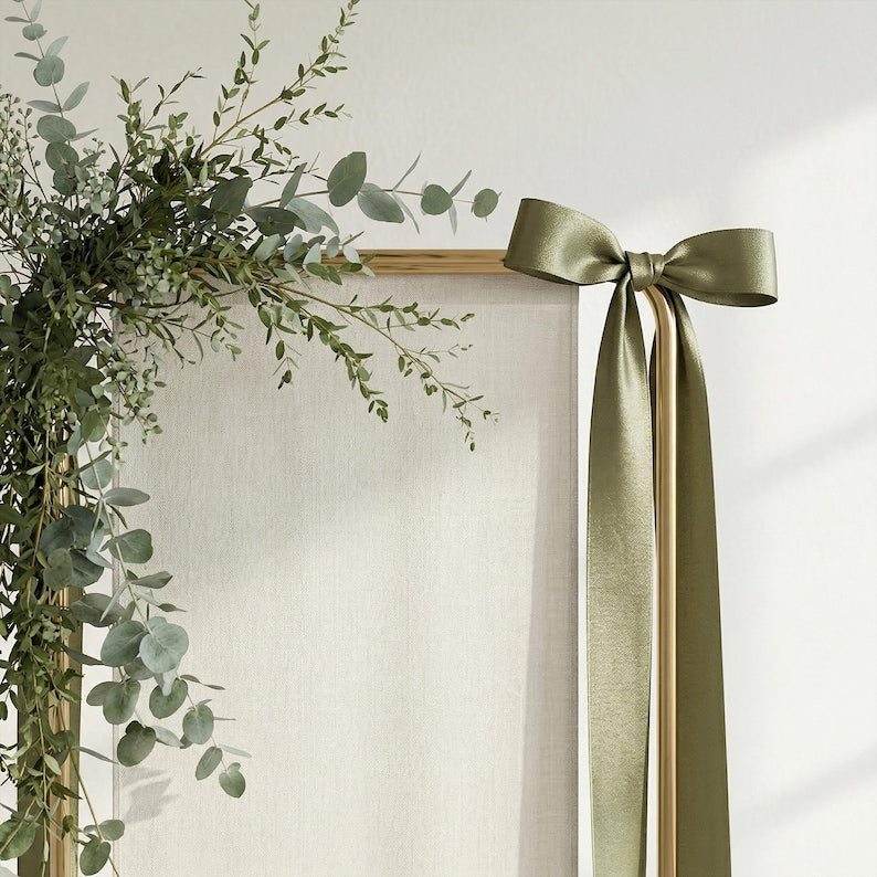 Custom Botanical Wedding Welcome Sign, Fabric Banner
