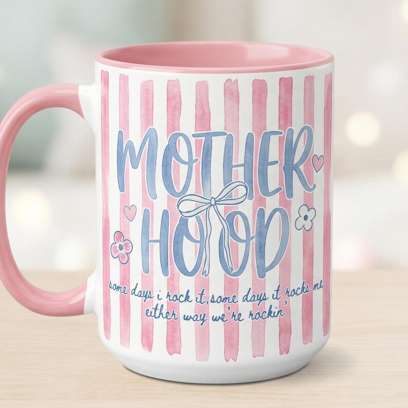 Retro Motherhood Mug, Trendy Mama, Mom Life, Mother's Day Gift, Cool Mom Club